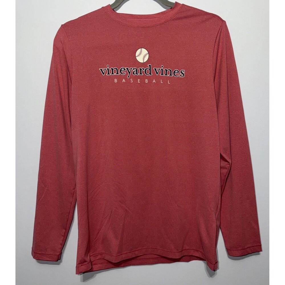 Vineyard Vines Performance Baseball Long Sleeve T-Shirt Kids Size Large 18